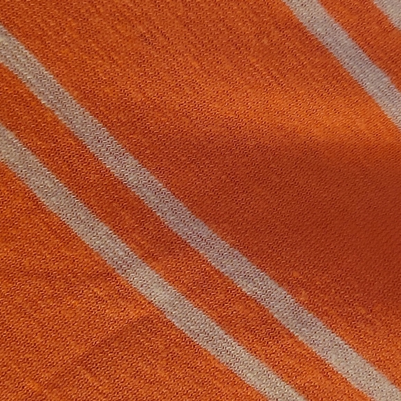 Chicos orange and tan top 3/4 sleeve small - Picture 3 of 5